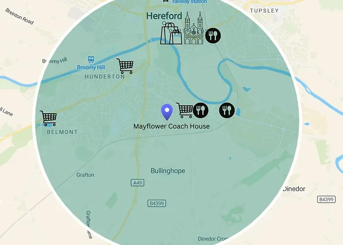 Hereford - Mayflower Coach House, Modern 2 Bedroom Property With Parking, Located South Of Hereford City, Suitable For Small Family, Couple Or Contractors - Sleeps Up To 5 Guests - Hosted By Rentmyhouse